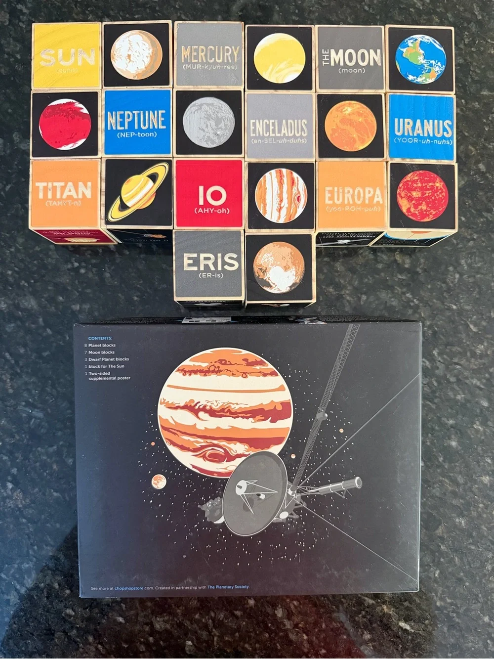 Wooden Planetary Blocks by Chop Shop - 20 Blocks